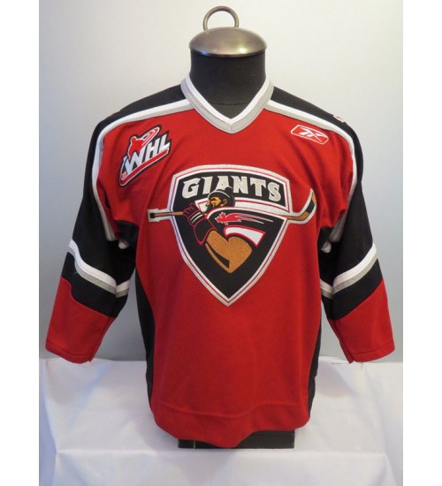 Custom WHL Vancouver Giants 2001 09 Away Hockey Jersey Red